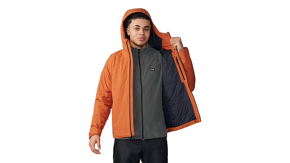 Mountain Hardwear Stretch Ozonic Insulated Jacket - Mens, Raw Carnelian, Large, 2092311859-L