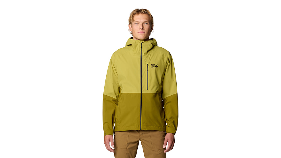 Mountain Hardwear Stretch Ozonic Jacket - Mens, Vetiver, Moon Moss, L, 190423054503