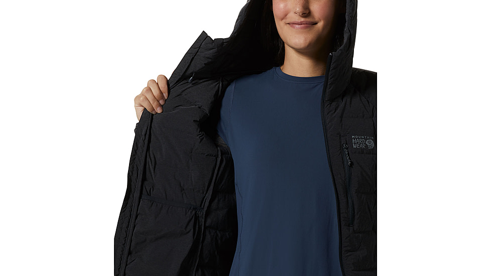 Mountain Hardwear Stretchdown Hoody - Women's, Dark Storm Heather, XL, 2104781-004-XL
