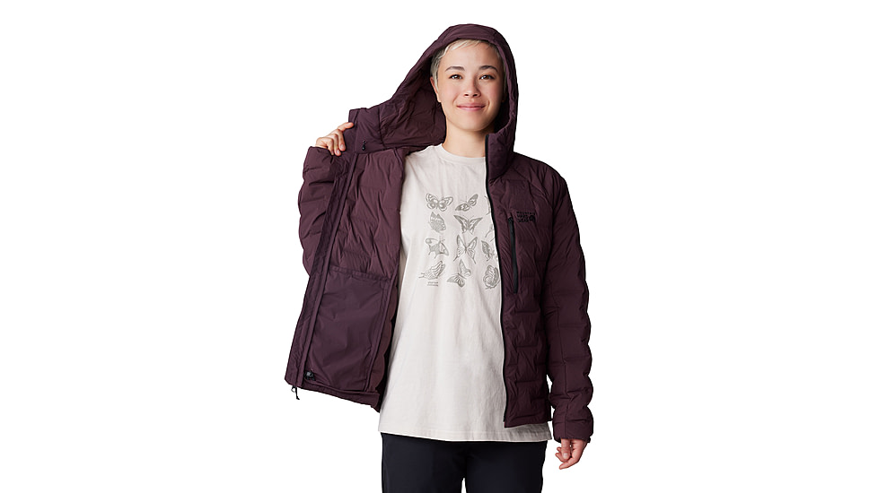 Mountain Hardwear Stretchdown Hoody - Women's, Blackberry, M, 2104781-513-M