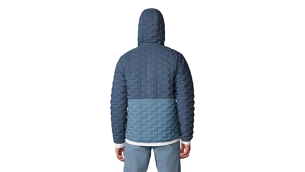 Mountain Hardwear Stretchdown Light Full Zip Hoody - Mens, Montauk Blue/Asiatic Blue, Large, 2077751430-L