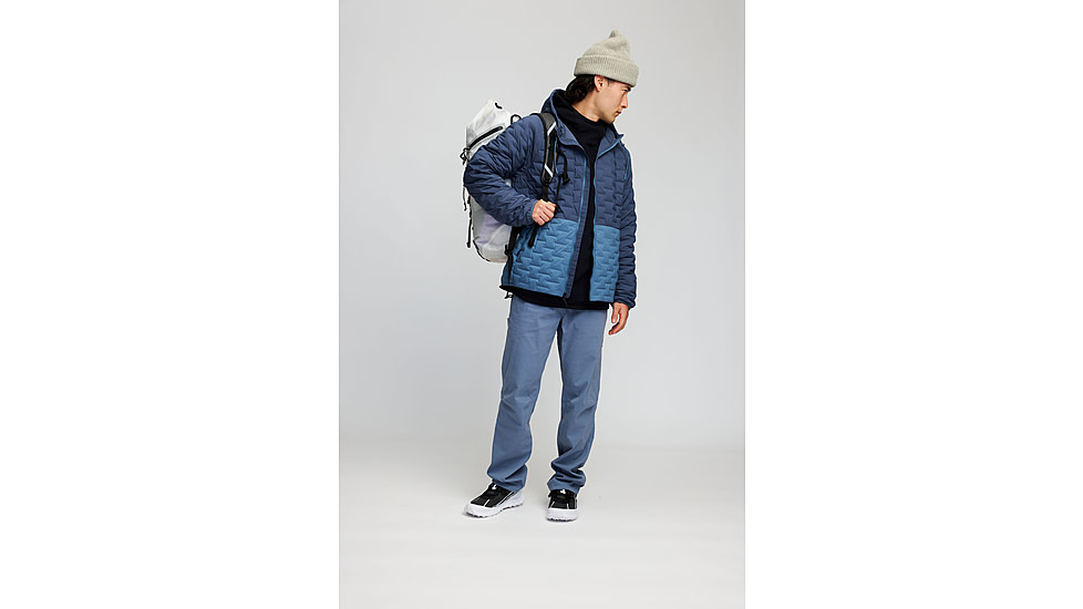 Mountain Hardwear Stretchdown Light Full Zip Hoody - Mens, Montauk Blue/Asiatic Blue, Large, 2077751430-L