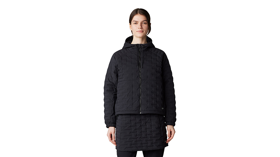 Mountain Hardwear Stretchdown Light Full Zip Hoody - Women's, Black, L, 2077681-010-L