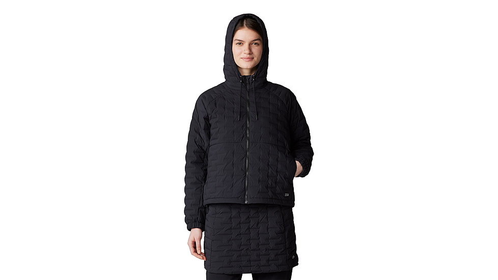 Mountain Hardwear Stretchdown Light Full Zip Hoody - Women's, Black, L, 2077681-010-L