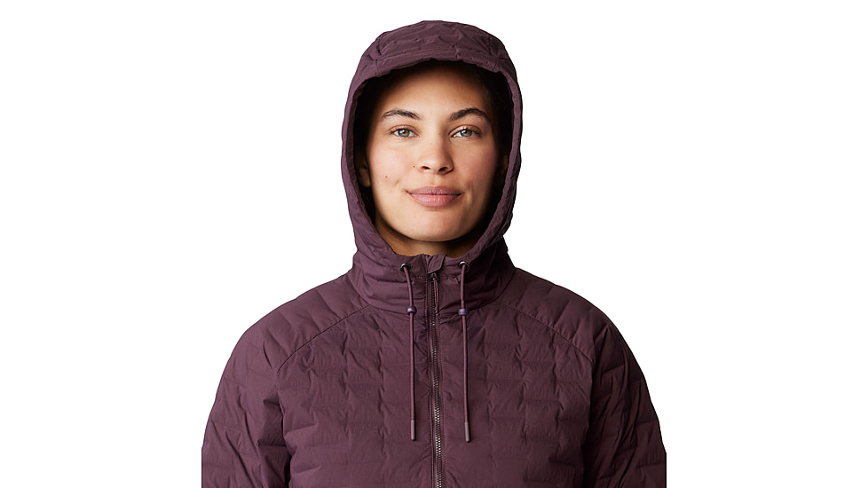 Mountain Hardwear Stretchdown Light Full Zip Hoody - Women's, Blackberry, M, 2077681-513-M