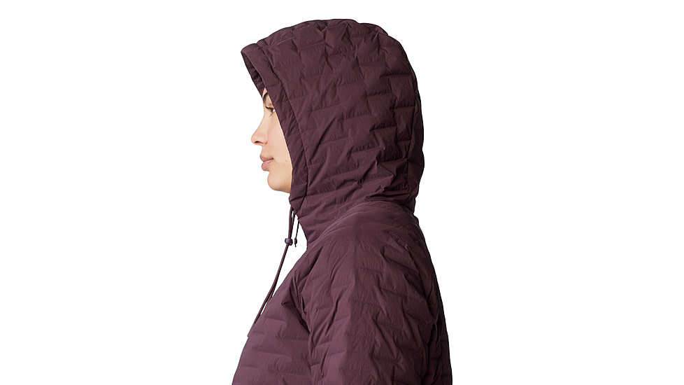 Mountain Hardwear Stretchdown Light Full Zip Hoody - Women's, Blackberry, M, 2077681-513-M
