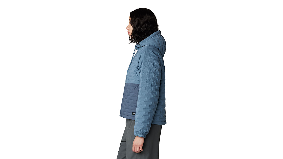 Mountain Hardwear Stretchdown Light Full Zip Hoody - Womens, Asiatic Blue, Montauk Blue, Small, 2077681444-S