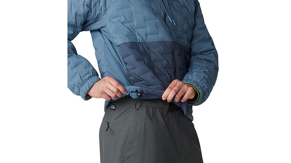 Mountain Hardwear Stretchdown Light Full Zip Hoody - Womens, Asiatic Blue, Montauk Blue, Small, 2077681444-S