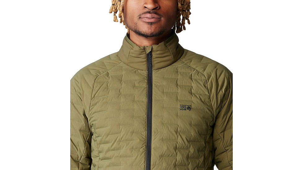 Mountain Hardwear Stretchdown Light Jacket - Mens, Combat Green, Large, 2104521353-L