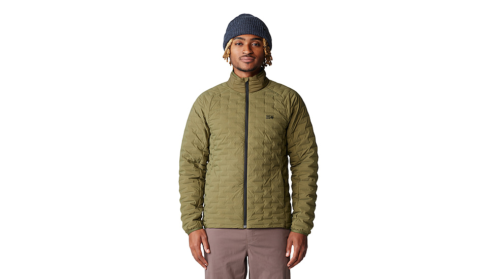 Mountain Hardwear Stretchdown Light Jacket - Mens, Combat Green, Large, 2104521353-L