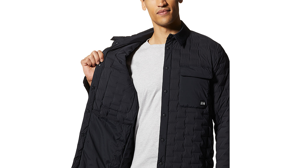 Mountain Hardwear Stretchdown Light Shacket - Mens, 010, M, 2003981-010-M