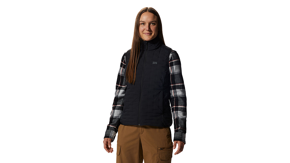Mountain Hardwear Stretchdown Light Vest - Womens, 010, L, 2104811-010-L