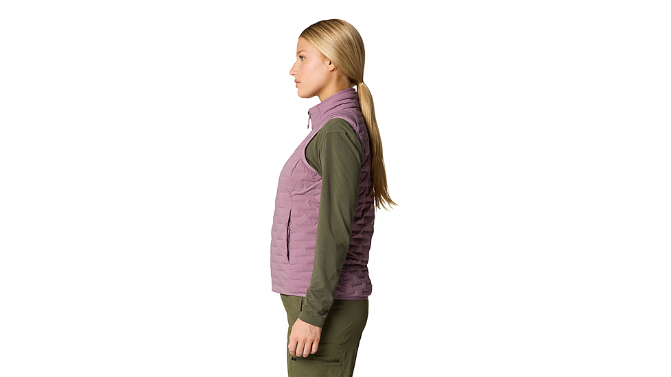Mountain Hardwear Stretchdown Light Vest - Womens, Dark Daze, Extra Large, 2104811534-XL