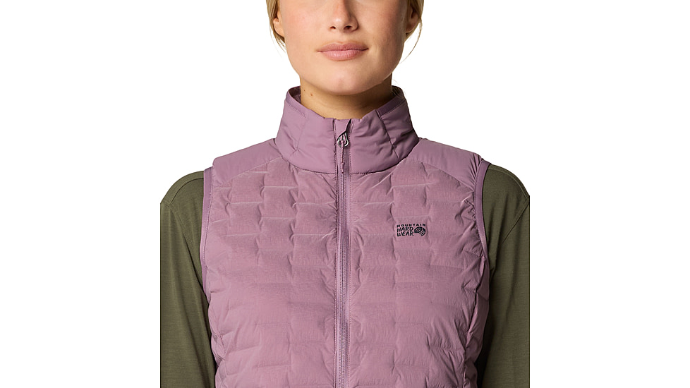 Mountain Hardwear Stretchdown Light Vest - Womens, Dark Daze, Extra Large, 2104811534-XL