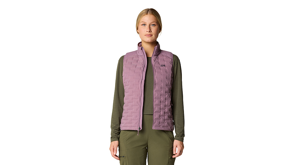 Mountain Hardwear Stretchdown Light Vest - Womens, Dark Daze, Extra Large, 2104811534-XL