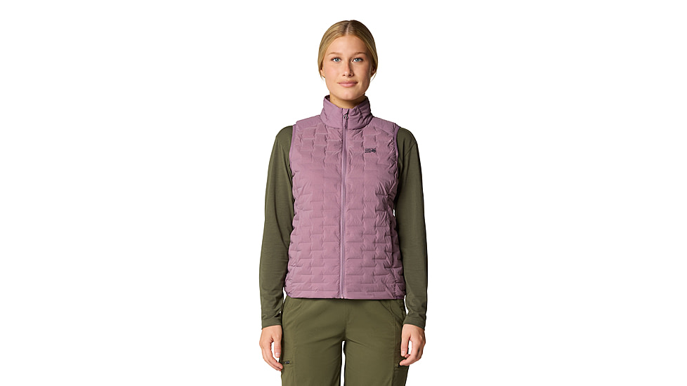 Mountain Hardwear Stretchdown Light Vest - Womens, Dark Daze, Extra Large, 2104811534-XL