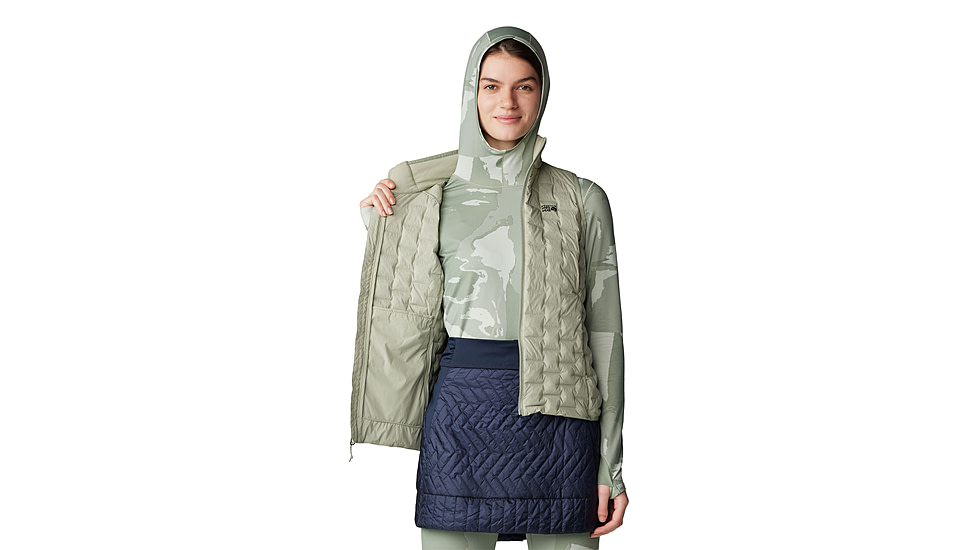 Mountain Hardwear Stretchdown Light Vest - Womens, White Sage, Small, 2104811341-S