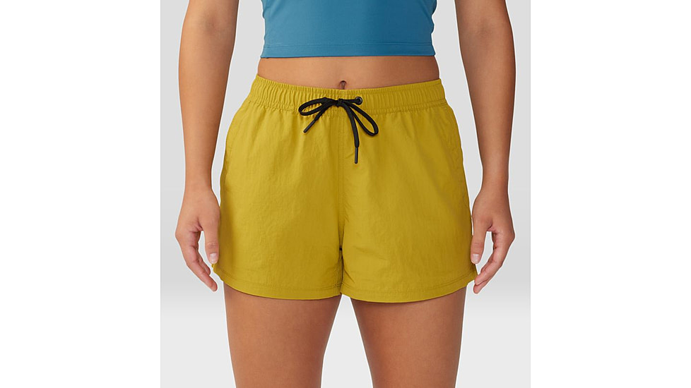 Mountain Hardwear Stryder Swim Short - Womens, Dark Citron, Medium, 2038671358-M