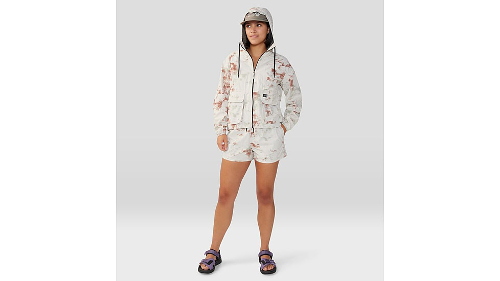 Mountain Hardwear Stryder Swim Short - Womens, Dark Quartz Nebula Dye Print, Large, 2038671641-L