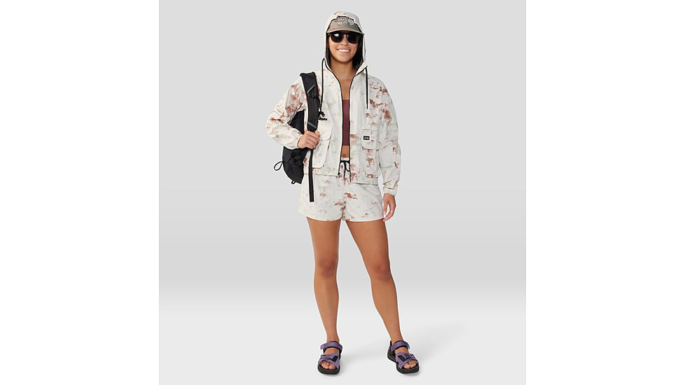 Mountain Hardwear Stryder Swim Short - Womens, Dark Quartz Nebula Dye Print, Large, 2038671641-L