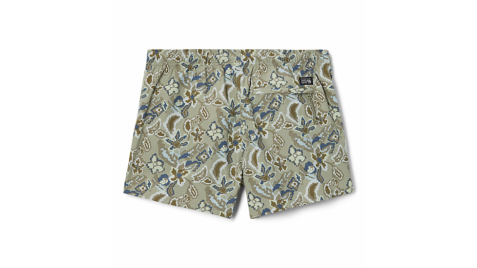 Mountain Hardwear Stryder Swim Short - Womens, Regular, Mantis Green Floral Print, Extra Small, 2038671363-M-XS-R