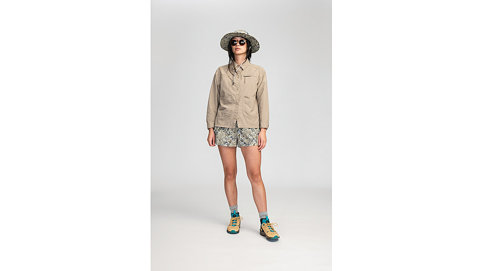 Mountain Hardwear Stryder Swim Short - Womens, Regular, Mantis Green Floral Print, Extra Small, 2038671363-M-XS-R