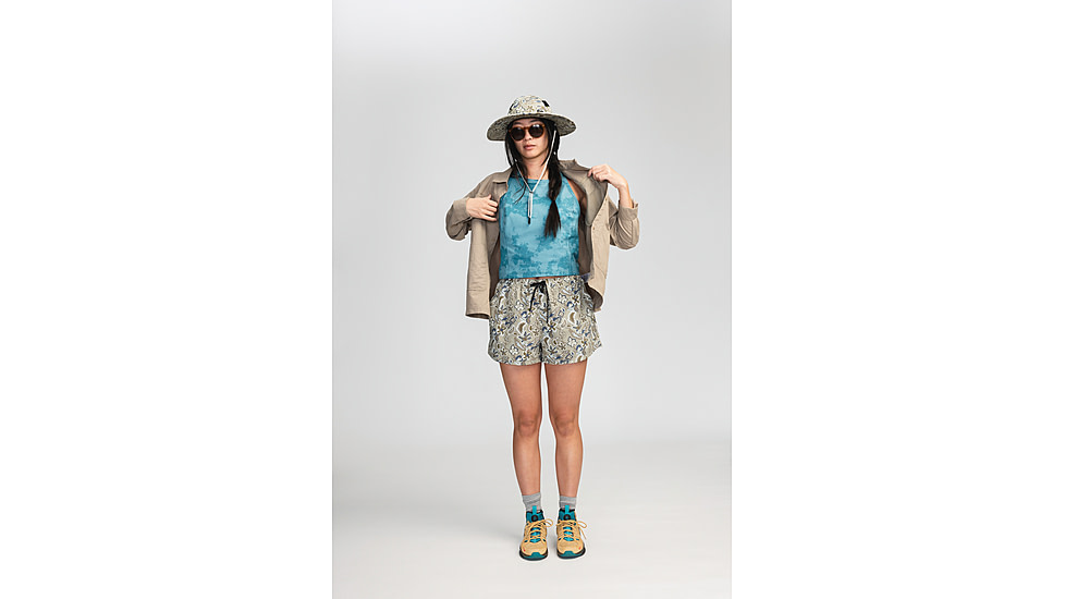 Mountain Hardwear Stryder Swim Short - Womens, Regular, Mantis Green Floral Print, Extra Small, 2038671363-M-XS-R