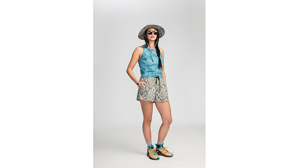 Mountain Hardwear Stryder Swim Short - Womens, Regular, Mantis Green Floral Print, Extra Small, 2038671363-M-XS-R