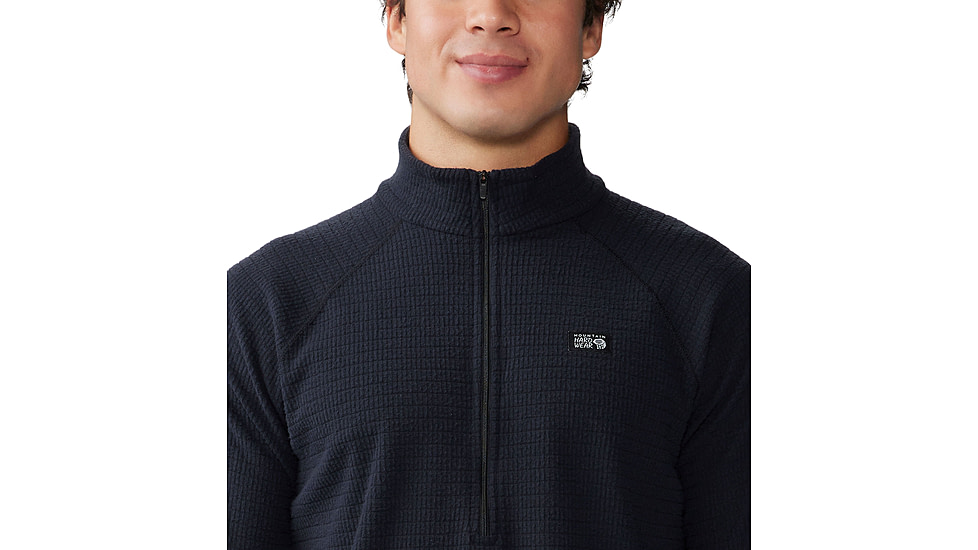 Mountain Hardwear Summit Grid Half Zip Shirt - Mens, 010, M, 2105701-010-M