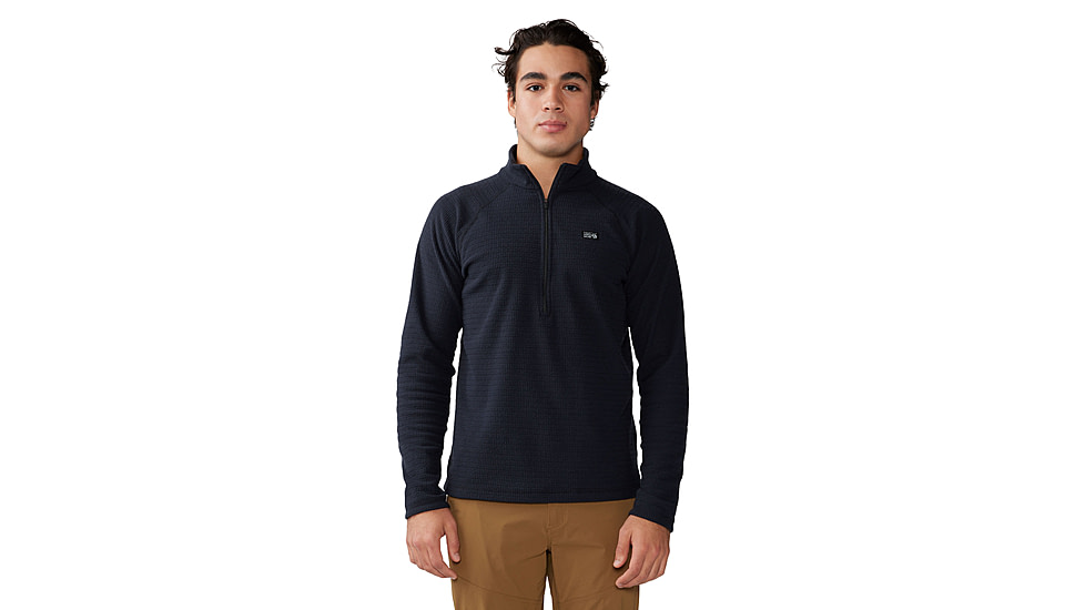 Mountain Hardwear Summit Grid Half Zip Shirt - Mens, 010, M, 2105701-010-M