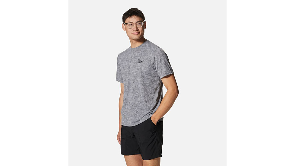 Mountain Hardwear Sunblocker Short Sleeve Shirt - Men's, Foil Grey Heather, S, 2027891-056-S