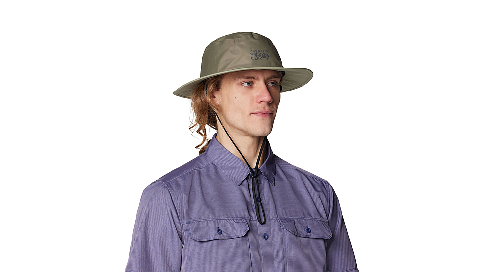 Mountain Hardwear Threshold Rain Hat, Stone Green, Mantis, L/XL, 190423014767