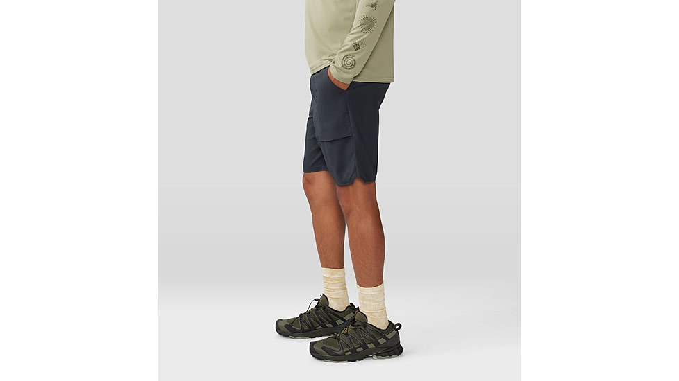 Mountain Hardwear Trail Sender Short - Mens, 7in, Blue Slate, Dark Storm, 40, 2068031417-40