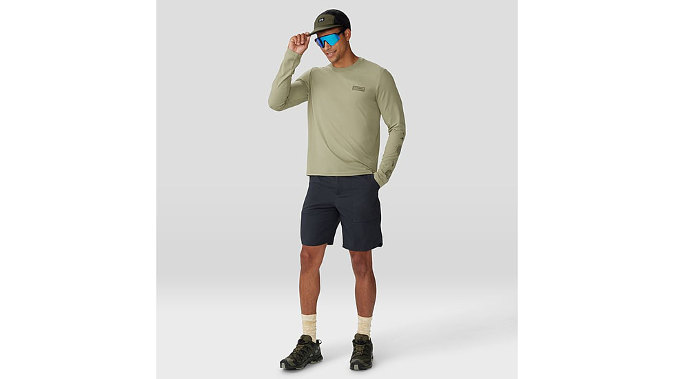 Mountain Hardwear Trail Sender Short - Mens, 7in, Blue Slate, Dark Storm, 40, 2068031417-40