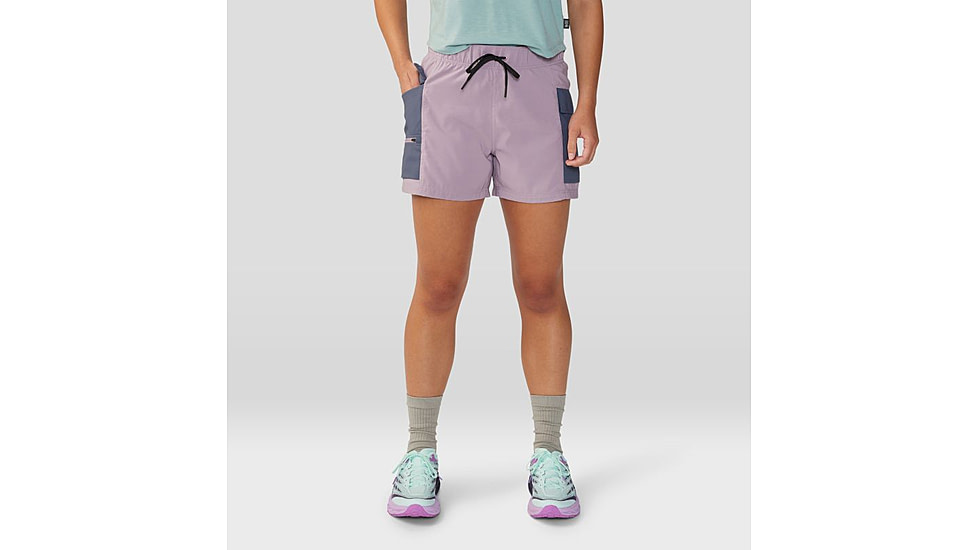 Mountain Hardwear Trail Sender Short - Womens, Daze, Blue Slate, Extra Large, 2067931533-XL