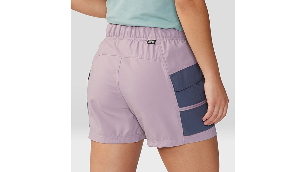 Mountain Hardwear Trail Sender Short - Womens, Daze, Blue Slate, Extra Large, 2067931533-XL