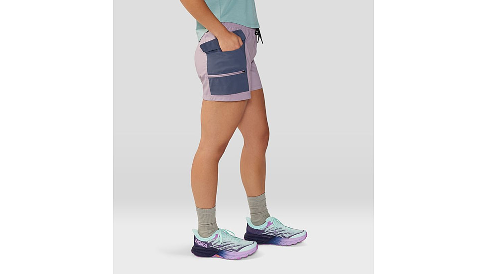 Mountain Hardwear Trail Sender Short - Womens, Daze, Blue Slate, Extra Large, 2067931533-XL