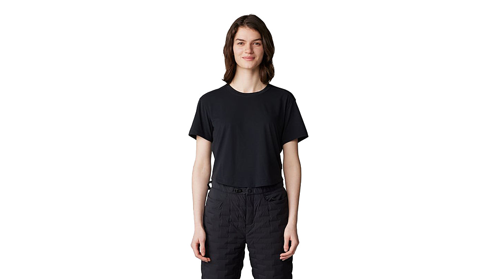 Mountain Hardwear Trekkin Go Short Sleeve Shirt - Women's, Black, L, 2023271-010-L