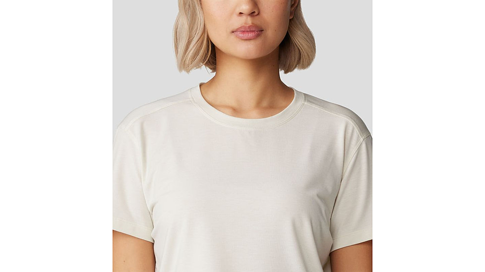 Mountain Hardwear Trekkin Go Short Sleeve Shirt - Women's, Stone, L, 2023271-022-L