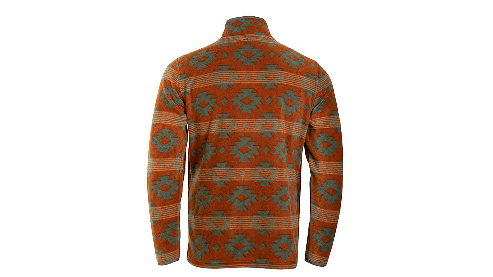 Mountain Khakis Col Printed Quarter Snap Classic Fit - Mens, Clay, M, P10803CLAYM