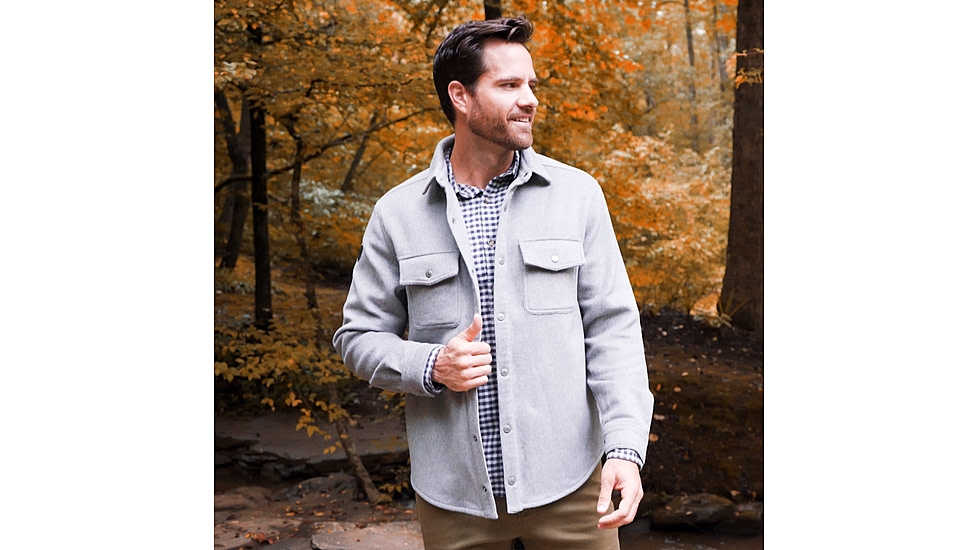 Mountain Khakis Dover Wool Shirtjac Classic Fit - Mens, Forest Moss, XXL, K73301FOREST MOSSXXL