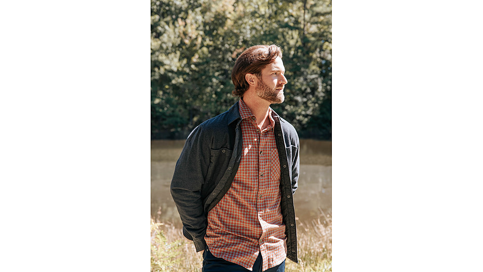 Mountain Khakis Downtown Flannel Shirt Classic Fit - Mens, Sage, XL, N52C26SAGEXL