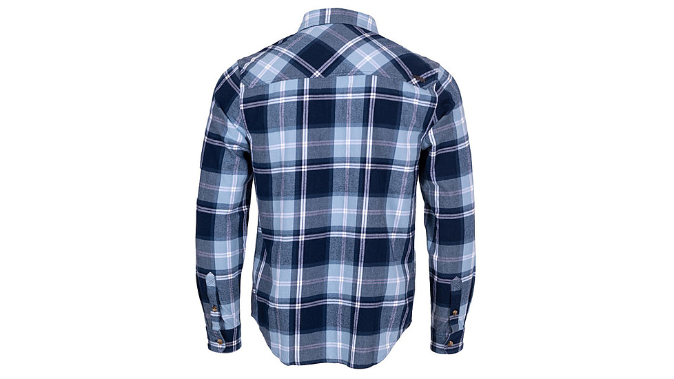 Mountain Khakis Homestead Long Sleeve Flannel Classic Fit - Mens, Crater Navy, XL, O63401CRATER NAVYXL