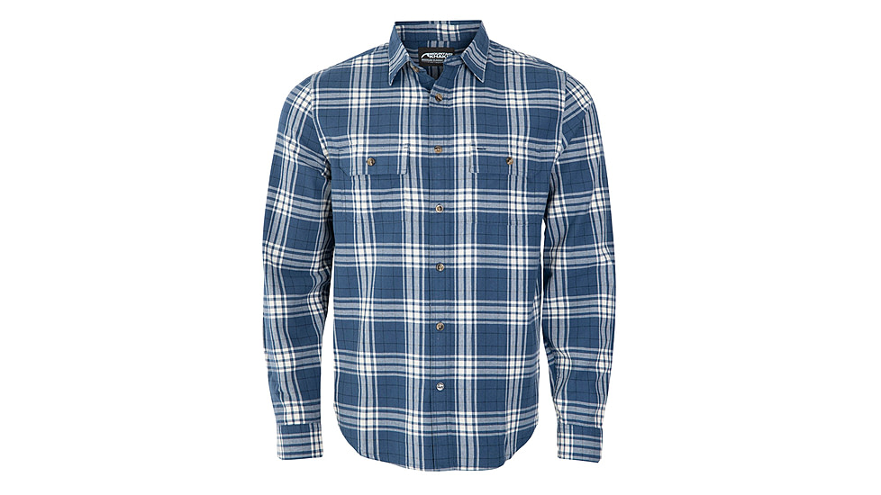 Mountain Khakis Park Flannel Shirt Classic Fit - Mens, Faded Indigo, S, N50409FADED INDIGOS