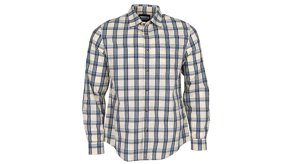 Mountain Khakis Sutton Long Sleeve Woven Shirt Classic Fit - Mens, Crater Navy, M, O64401CRATER NAVYM