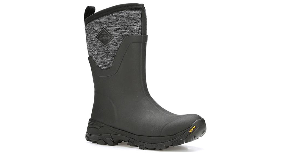Muck Boots Arctic Ice Grip A.T. Mid Boots - Women's, Black/Jersey Heather, 7, ASVMA-100-BLK-070