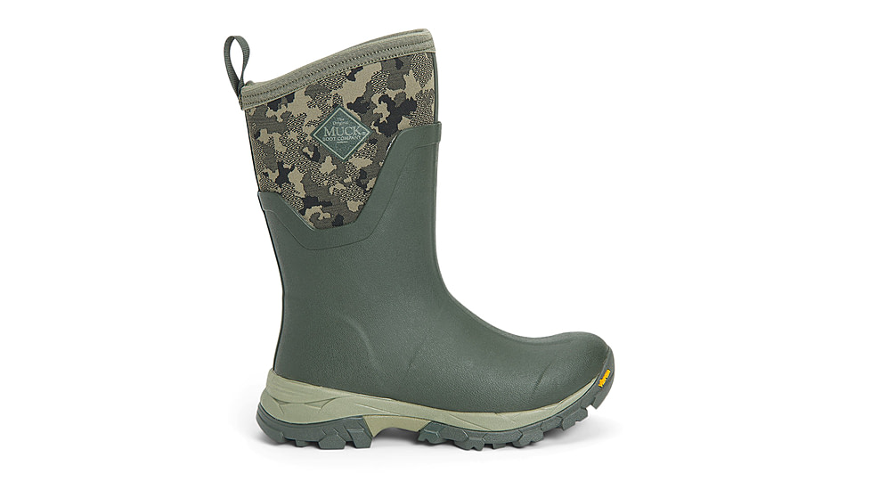 Muck Boots Arctic Ice Grip A.T. Mid Boots - Womens, Moss w/ Camo, 5, ASVMA-300-CAM-050