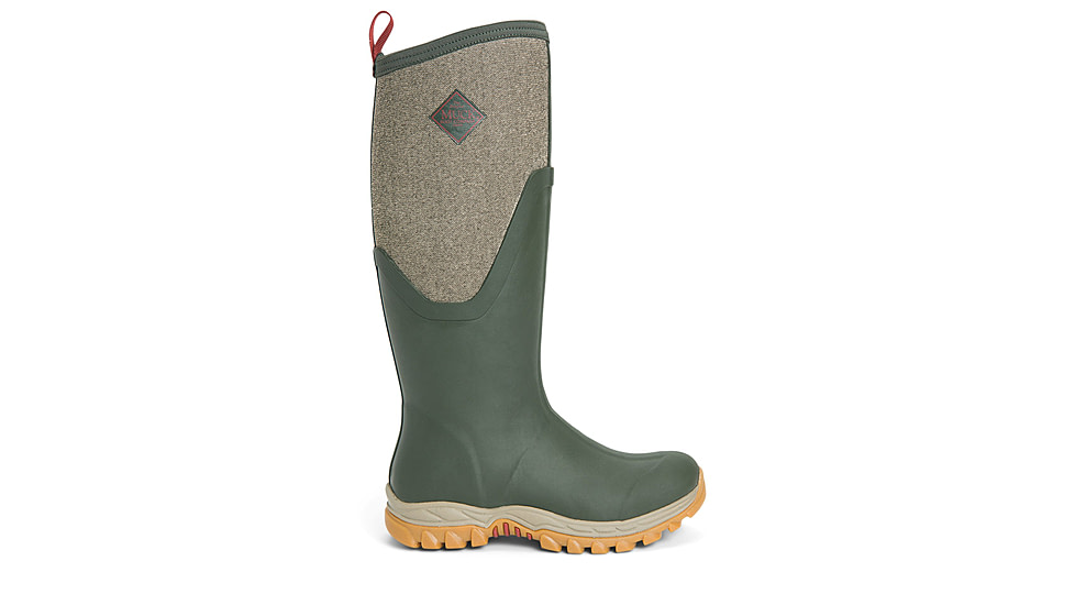 Muck Boots Arctic Sport II Tall - Women's, Dark Olive/Herringbone, 6, AS2T-3TW-GRN-060