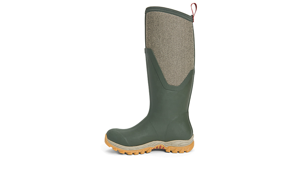 Muck Boots Arctic Sport II Tall - Womens, Dark Olive/Herringbone, 6, AS2T-3TW-GRN-060