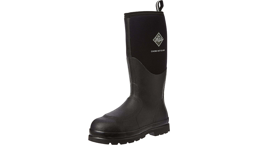 Muck Boots Chore Tall Metatarsal Guard Steel Toe Boots - Men's, Black, 12, CHS-META-BLK-120